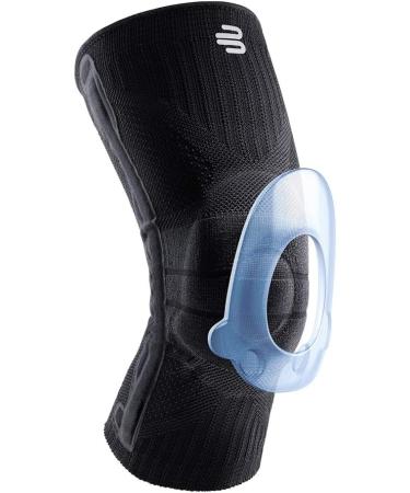 BAUERFEIND Knee Support with Silicone Ring | All Black XL - Adjustable Support for Right or Left Knee - International Shipping Available - Buy Online on GoSupps.com