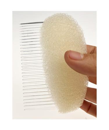2PCS Sponge Hair Bump Inserts - Volume Boosting Hair Comb Bases for Women - Beige Hair Styling Tools - Buy Online on GoSupps.com