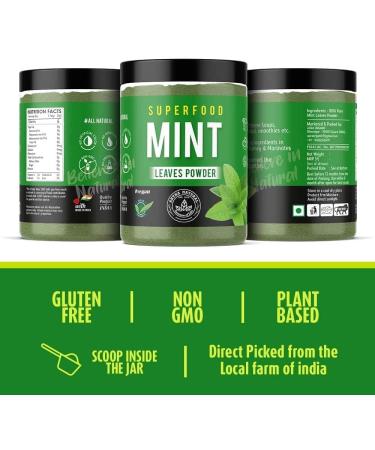 CROW Mint Leaves (Phudina) Powder (100% Natural) Use for Drink Sprinkle on Dishes and Also for face & Skin (200gm) - Buy Online on GoSupps.com