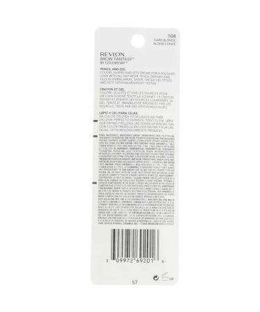 Revlon Brow Fantasy Pencil & Gel Dark Blonde 104 0.04 oz - Pack of 5 - Buy Online on GoSupps.com