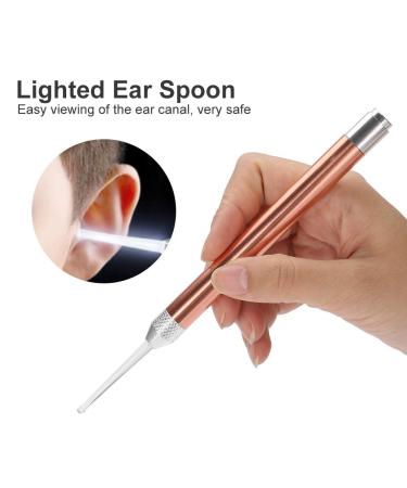 Ear Wax Removal Tool Kit - LED 3 in 1 Cleaner for Safe Ear and Nasal Care | Stainless Steel Spoon Pick Set for Kids & Adults - With Storage Box - Buy Online on GoSupps.com