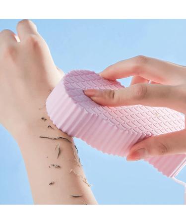 Shower sponge bathing sponge base sponge ultra -wide peeling sponge shower washing sponge for baby children light foam formation and protection of skin health pink