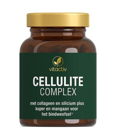 Vitactiv Natural Nutrition VITACTIV Cellulite Complex connective tissue capsules high dose with collagen amino acids natural bamboo silicon and vitamins 90 capsules
