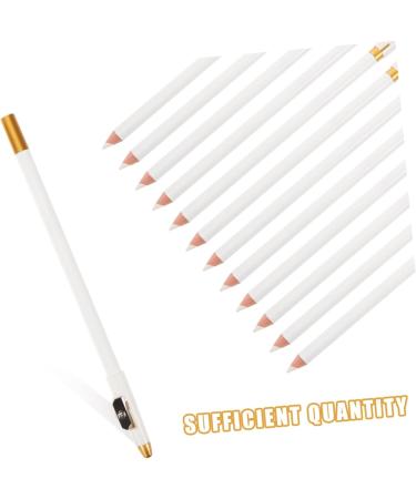 WOONEKY 12pcs Eyebrow Pencil Sharpener Wood Brow Pencil Portable Brow Pencil Eye Brow Pencil White Wooden - Buy Online on GoSupps.com