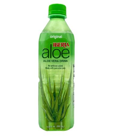 Iberia Aloe Vera Drink with Pulp, Original, 16.9 fl oz (Pack of 24) - Buy Online on GoSupps.com