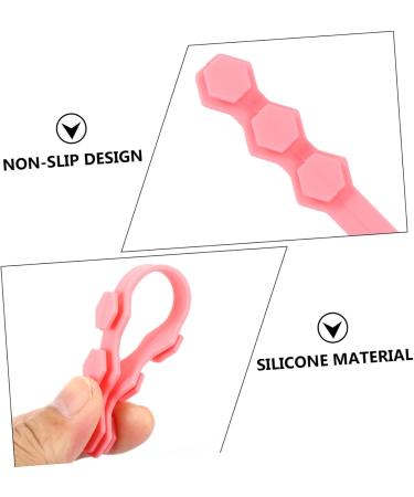 JECOMPRIS 20 pcs Adjustable Face Mask Ear Hooks - Silicone Straps with Buckle - Comfortable Pink Extension for Better Fit - Buy Online on GoSupps.com