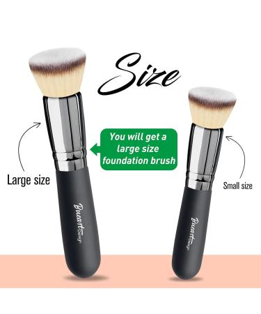 Bueart Design Ultra Soft Flat Top Kabuki Makeup Brush for Flawless Liquid Cream & Mineral Powder Blending - International Shipping Available - Buy Online on GoSupps.com