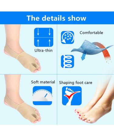 YUYTE Hallux Valgus Corrector Orthotic Braces for Bunion Alignment [Large] - Toe Separator for Men and Women - Buy Online on GoSupps.com
