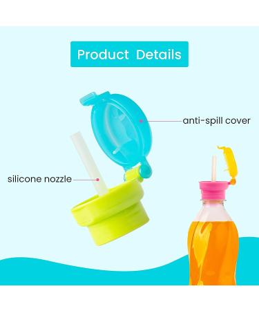 4-Piece Classic Replacement Baby Lid for ORNOOU Portable Bottles | Spill-Proof Twist Cover Cap with Straw - Buy Online on GoSupps.com