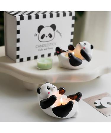Scented Candles Gift Set - 4 Pack Natural Soy Wax Aromatherapy Candles with Panda Holder | Perfect for Christmas Anniversaries Birthdays & Mother's Day Gifts - Buy Online on GoSupps.com