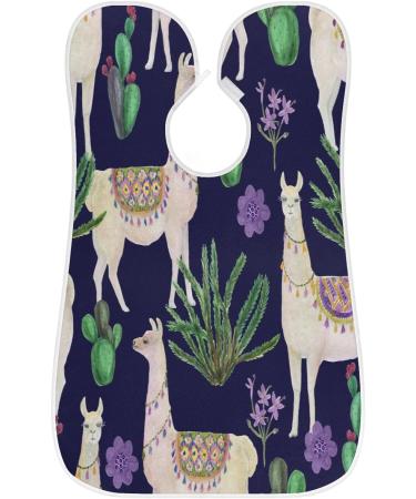 Beard Bib Apron for Men | Non-Stick Waterproof Hair Catcher | Alpaca Design Grooming Cloth - Buy Online on GoSupps.com