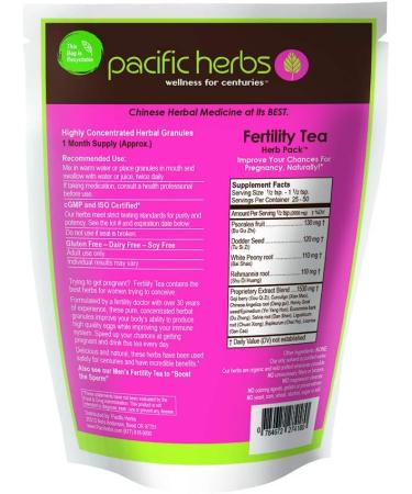 Pacific Herbs Natural Fertility Tea - Herbal Extract for Fertility Support - Buy Online on GoSupps.com