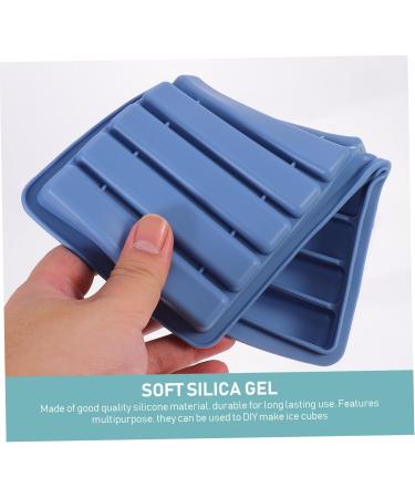 GRIRIW Square Ice Cube Tray 1pc Lid Shaped Household Kitchen Cube Bar Shop DIY Design Dessert Supply Tray Making Ice Home Mold 24.5X11.5CM Blue - Buy Online on GoSupps.com