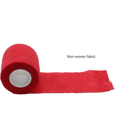 Fuluning Self-Adhesive Sports Tape - Strong 5cm Bandage for Wrist 12 Rolls Red | International Shipping - Buy Online on GoSupps.com