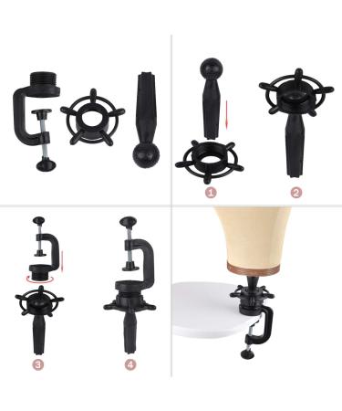 CorkHead 23.5 inch Wig Mannequin Head with Stand - 7 Piece Set for Wig Making - Buy Online on GoSupps.com