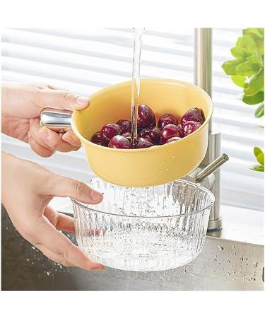 Fruit Snack Tray Double Layer Drain Basket For Washing Fruits Small Size For Home Kitchen Light Luxury Vegetable Basin Multifunctional Drain Basket For Washing Fruits - Buy Online on GoSupps.com