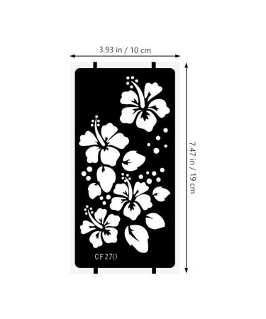 Minkissy Flower Tattoo Stencil Kit - 16 Sheets Temporary Body Art Templates for Women's Home Parties - Buy Online on GoSupps.com