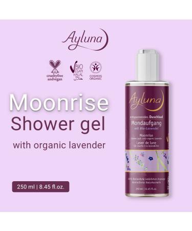 Moonrise Relaxing Shower Gel with Organic Lavender - 250ml | Soothing Natural Skincare for All Skin Types | International Shipping Available - Buy Online on GoSupps.com