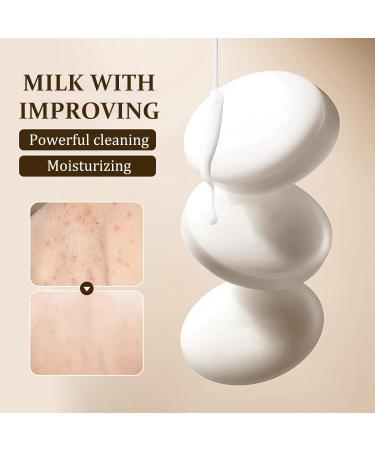 Natural Milk Soap - Ceramide Soap Bar - Dark Spot Remover for Face Soap Bar - Moisture Hydrate Skin Smooth Tender Plump - Clean Pore Dirt Reduce Dryness - Firm Lift Restore Elasticity Complexion Tone - Buy Online on GoSupps.com