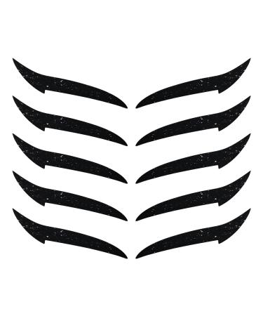 Autocollants Eye Liner R utilisables Patch Maquillage Fard Paupi res Disque Maquillage Portable pour Voyage Spectacle Danse 10 Pi ces R sistant l'Eau Noir