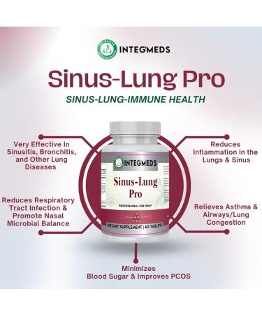 Sinus-Lung Pro 60 Tabs - Respiratory and Sinus Support Supplement - Buy Online on GoSupps.com
