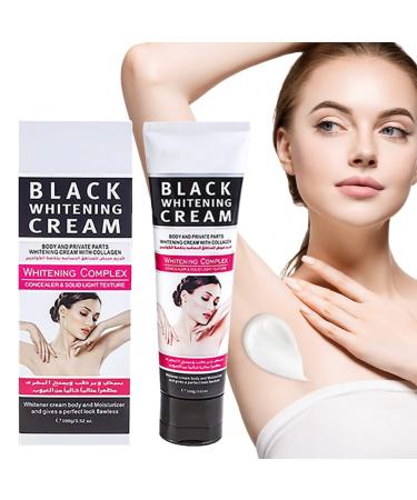 PROYMO Black Whitening Cream for Body & Private Parts Dark Spot Corrector Cream with Collagen Black Whitening Cream Whitening Complex Concealer and Solid Light Texture