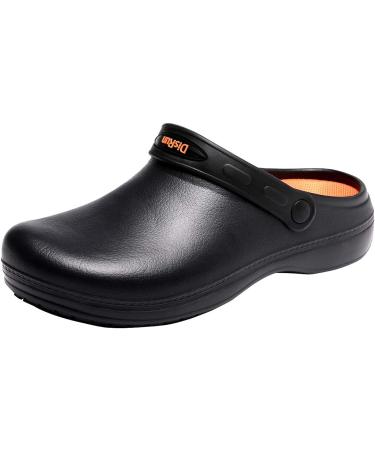 Non Slip Oil Resistant Chef Work Shoes for Kitchen - Men 9 Women/7 Men - Black - Buy Online on GoSupps.com