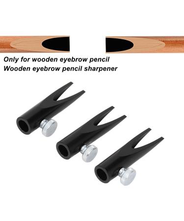 Aluminium Alloy Eyebrow Pencil Sharpener U Shape Slot Lightweight Easy Grip Detachable Cover for Beginners Makeup Artists Microblading Professionals (Black) - Buy Online on GoSupps.com