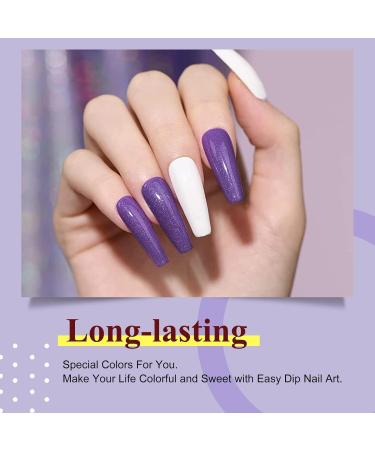 28g Dark Purple Dipping Powder for Summer Gel Nails - No Lamp Cure, Natural Dry | HJ-ND064B-No.27 - Buy Online on GoSupps.com