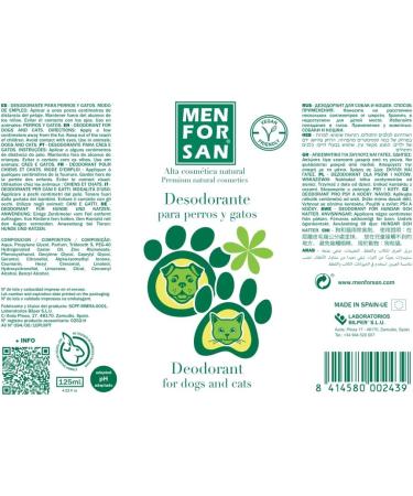 Menforsan Deodorant for Dogs and Cats - 125 ml | Best Pet Odor Eliminator | Fast International Shipping - Buy Online on GoSupps.com