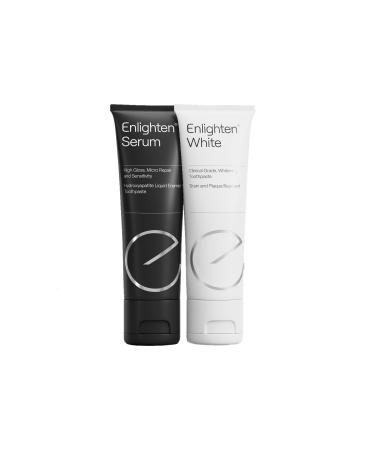 Encluded white duo care toothpasta and sensitive repair serum- dental distance removal toothpaste and advanced tooth melting repair and (1 pack (2 tube)) (2) 1 pack (2 tubes)