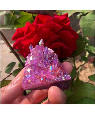 GONCAY Rare Purple Flame Ring Quartz Specimen - Unique Clusters (2pcs) | International Shipping - Buy Online on GoSupps.com