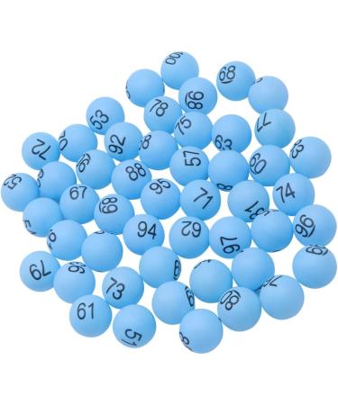 Toyvian 100pcs Numbered Balls 1-100 for DIY Bingo Game & Entertainment - Blue - Buy Online on GoSupps.com