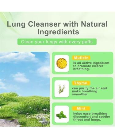 Mullein Diffuser Pen Upgraded with Extracts of Mullein Thyme and Mint for Cleansing Lungs Improving Breathing and Oral Air Freshening 600 Uses 1 Stick 1 Pack - Buy Online on GoSupps.com