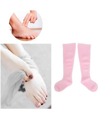 1 Pair Long Moisturizing Socks Silicone Overnight Spa Socks for Hard Skin Dry Feet Cracked Heel Care - Buy Online on GoSupps.com