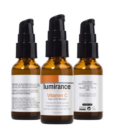 Lumirance Vitamin C Eye Lift Serum - Minimizes Wrinkles, Crows Feet, Dark Circles - 30ml/1 fl oz - Buy Online on GoSupps.com
