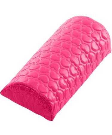 Nail Arm Rest Nail Hand Rest Nail Cushion Hand Rest Washable PU Leather Manicure Hand Rest Cushion for Nails Art Salon and Home DIY Nail Decor Rose Red