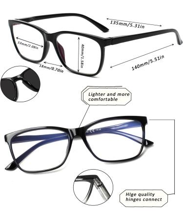 Buy SIGVAN Ladies Reading Glasses - Blue Light Blocking Eyeglasses for Women Fashion Pattern Print Spring Hinge Black 1.75x - International Shipping Available - Buy Online on GoSupps.com