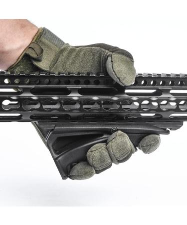 SBGJMY Tactical Grip Front Panel with Thumb Grip - 20mm Picatinny Rail System - Black | International Shipping Available - Buy Online on GoSupps.com