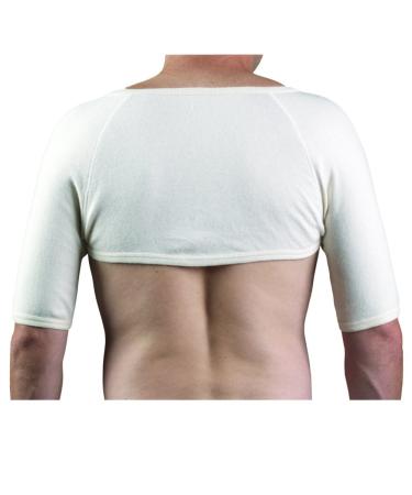 OTC Shoulder Warmer Angora Arthritis Relief White Large White Large