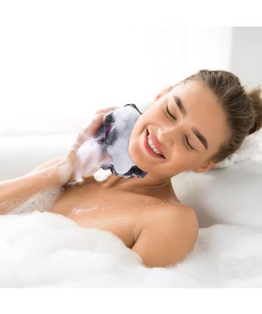 MAVGV Scalp Massager Shampoo Brush Loofah Set with Long Handle Back Brush and Bath Loofahs - Buy Online on GoSupps.com