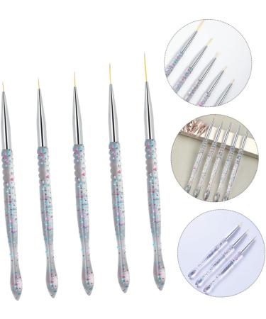 Ipetboom Nail Brush Kit 2sets Nail Art Drawing Pen Nail Art Liner Transparent Handle Nail Brush Manicure Tools Professional Kit De Manicura Nail Pens Brush Miniature Eyeliner Brush - Buy Online on GoSupps.com