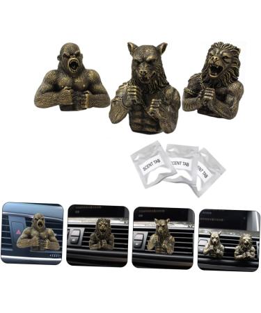 PartyKindom 3 Sets Aromatherapy Air Freshener Clips | Essential Oil Car Perfume | Animal Vent Fresheners for Home & Travel - Buy Online on GoSupps.com