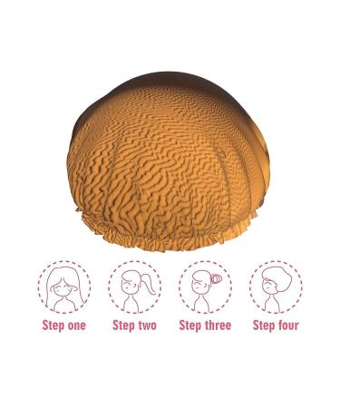 Sahara Desert Sand Dunes Printed Shower Cap - Waterproof, Fits All Head Sizes and Hair Textures for Women - Buy Online on GoSupps.com