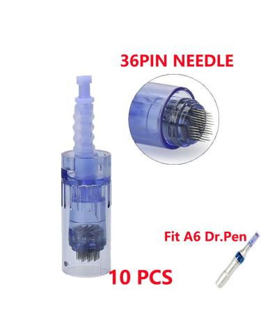 Xkylo Automatic micro and nanonadel patron therapy system for Ultima A6 Dr.Pen tips for electrical stamp temperatures 10 pieces blue 36 needles 10 pieces