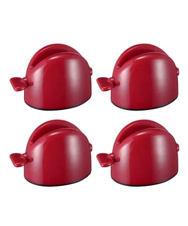 Tube Toothpaste Squeezer Rolling Tube Toothpaste Squeezer Toothpaste Seat Holder Stand Rotate Toothpaste Dispenser For Bathroom Eco-Friendly Manual Toothpaste Squeezer Saves Toothpaste Creams & More Red(4pcs)