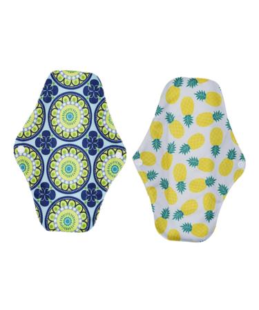 Pantiliner 2pcs Womens Cotton Briefs Cotton Panty Womens Pads Napkin Reusable Pads Menstrual Pads Washable Menstrual Napkins Reusable Menstrual Pads Cloth Nursing Mat Fabric Picture 1 1 Count (Pack of 1)