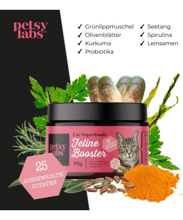 Feline Booster - Nutritional Supplements for Cats | Joint Mobility Digestion & Skin Health | 270g - Buy Online on GoSupps.com