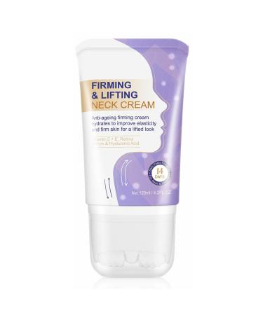 Neck Firming Cream Neck Tightening Cream with Double Roller Massage Anti Aging Neck Cream to Delay Neck Fine Lines Wrinkles Double Chin Neck Moisturizers Hydrate to Improves Elasticity