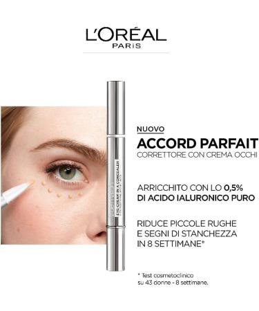 L'Or al Paris Accord Parfait Anti-Cernes Soin Yeux Anti-Cernes Soin Yeux Illuminateur de Teint P che 1 Unit  - Buy Online on GoSupps.com